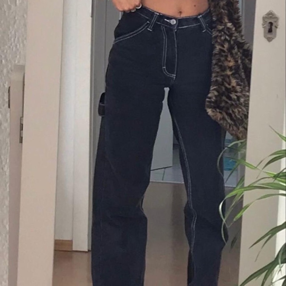 H&M Divided Black Pants with White Accents similar to the ones Urban Outfitters - Picture 4 of 13